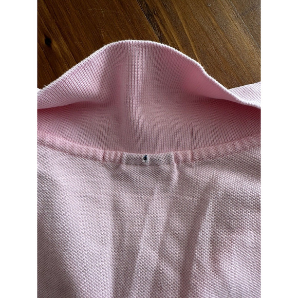 Ralph Lauren Polo Golf Shirt Custom Fit Mens XL Pink w/Teal Pony Short Sleeve - Picture 12 of 13